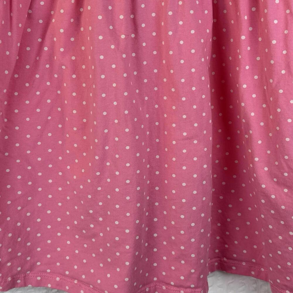 Girls Pink Dotted Unicorn Rainbow Dress Embroidered Strawberries Sz 6 - Picture 5 of 9